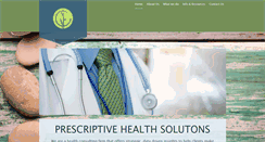 Desktop Screenshot of prescriptivehealthsolutions.com